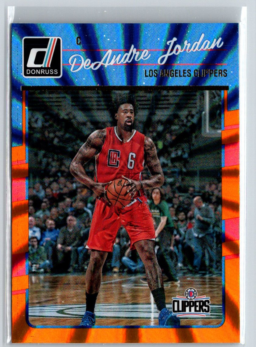 2016-17 Donruss #26 DeAndre Jordan Orange Holo Laser L15