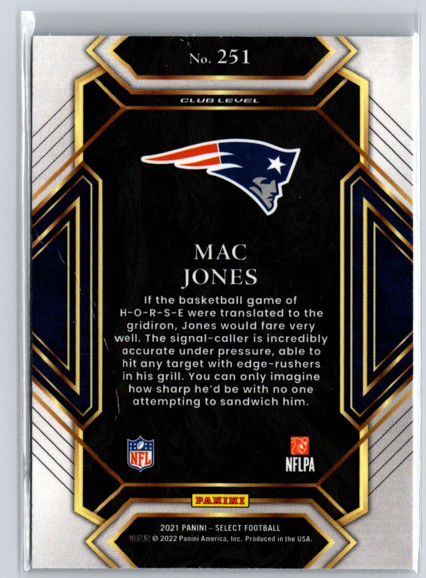 2021 Panini Select #251 Mac Jones L16