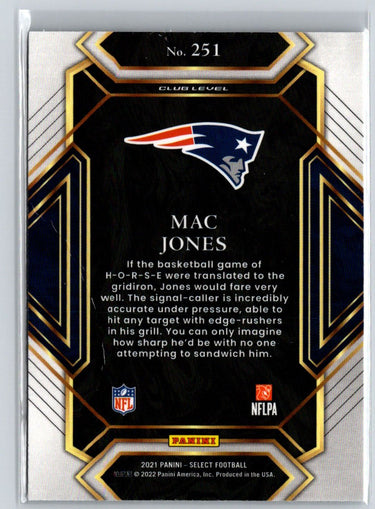 2021 Panini Select #251 Mac Jones L16