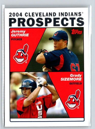 2004 Topps 1st Edition #688 Jeremy Guthrie / Grady Sizemore L16