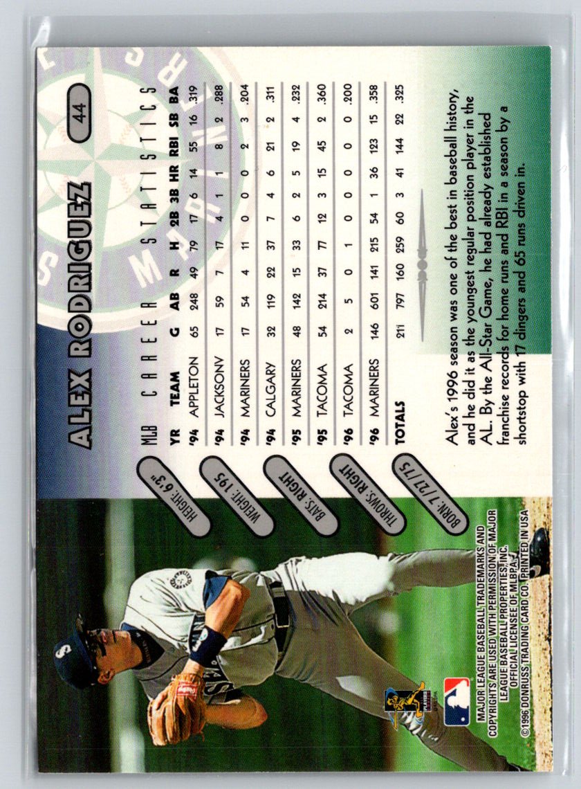 1997 Donruss #44 Alex Rodriguez L17