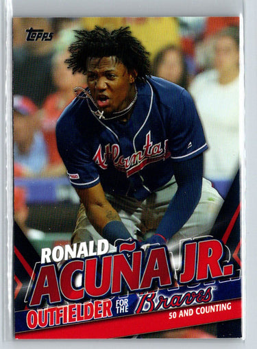 2020 Topps Update #TRA-14 Ronald Acuña Jr. Ronald Acuna Jr. Highlights L17