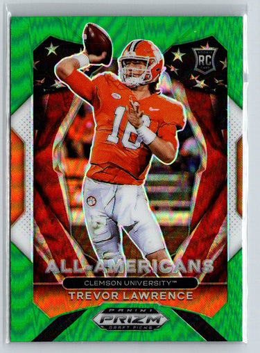 2021 Panini Prizm Draft Picks Collegiate #181 Trevor Lawrence Green L17