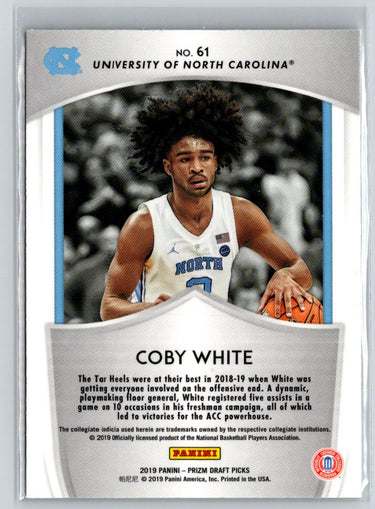2019 Panini Prizm Draft Picks #61 Coby White L18