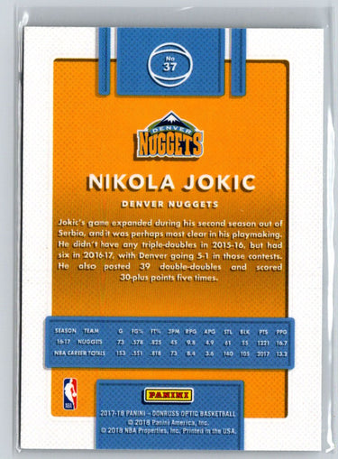 2017-18 Donruss Optic #37 Nikola Jokic L19