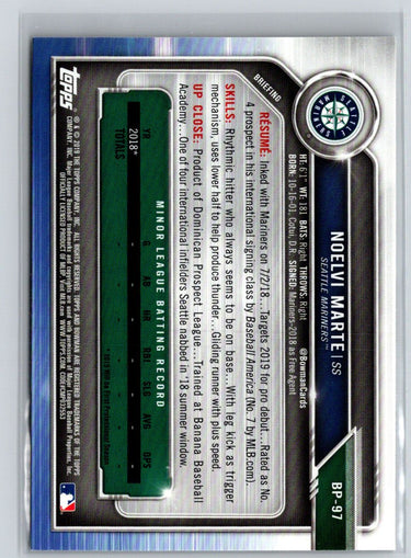 2019 Bowman #BP-97 Noelvi Marte Prospects L20