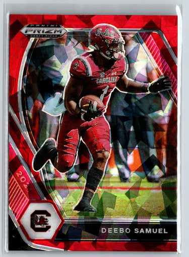 2021 Panini Prizm Draft Picks Collegiate #69 Deebo Samuel Red Ice L20