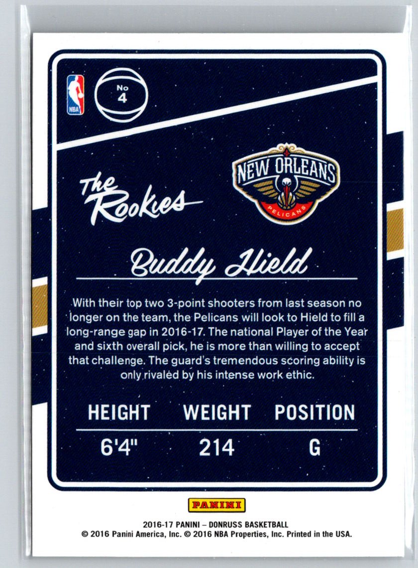 2016-17 Donruss Optic #4 Buddy Hield The Rookies L21