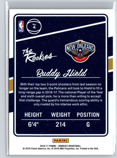 2016-17 Donruss Optic #4 Buddy Hield The Rookies L21