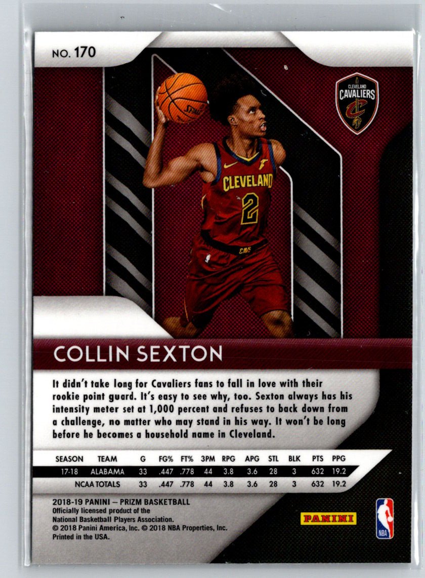 2018-19 Panini Prizm #170 Collin Sexton L21