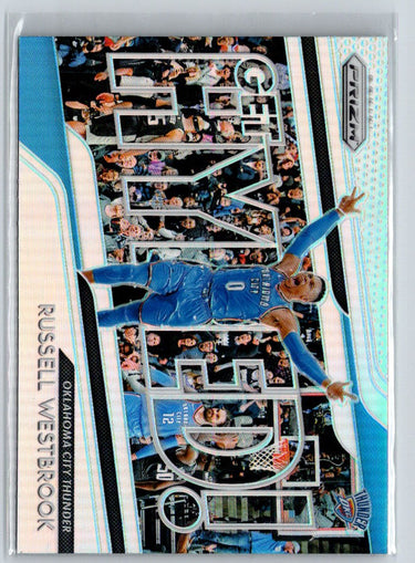 2018-19 Panini Prizm #1 Russell Westbrook Get Hyped! Silver L22