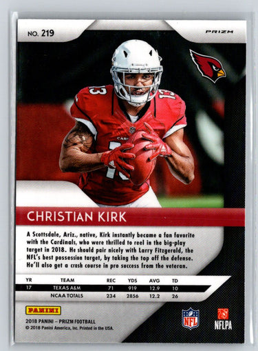 2018 Panini Prizm #219 Christian Kirk Prizm Disco L22
