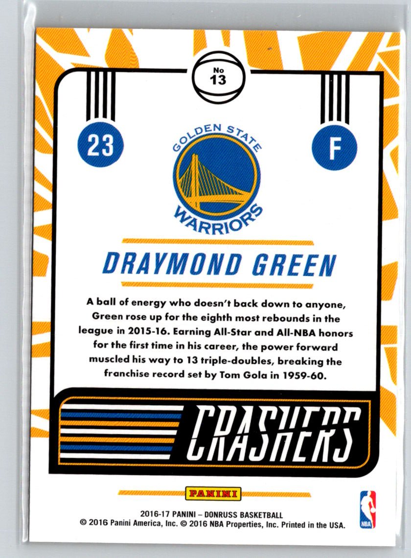 2016-17 Donruss #13 Draymond Green Crashers L23