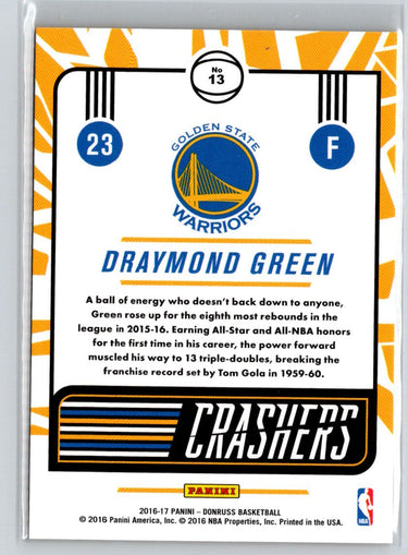 2016-17 Donruss #13 Draymond Green Crashers L23