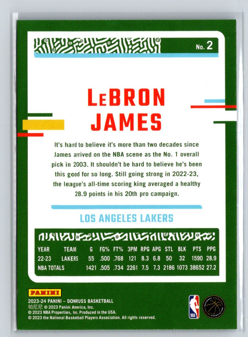 2023-24 Donruss #2 LeBron James L23