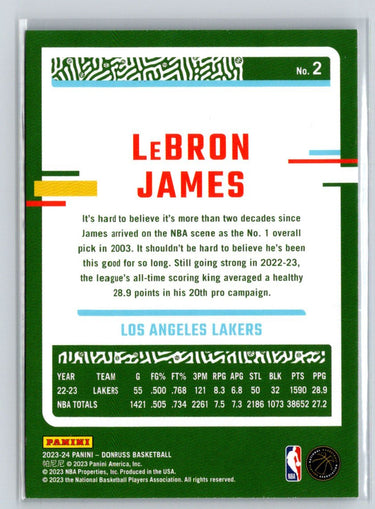 2023-24 Donruss #2 LeBron James L23
