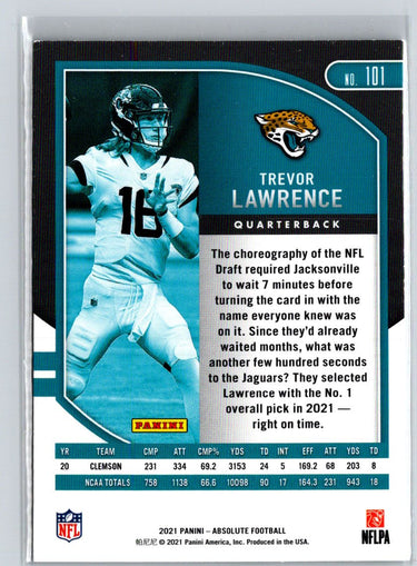 2021 Panini Absolute - Retail #101 Trevor Lawrence L23