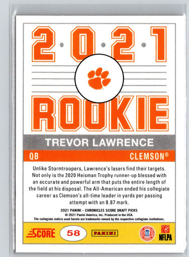 2021 Panini Chronicles Draft Picks #58 Trevor Lawrence L24