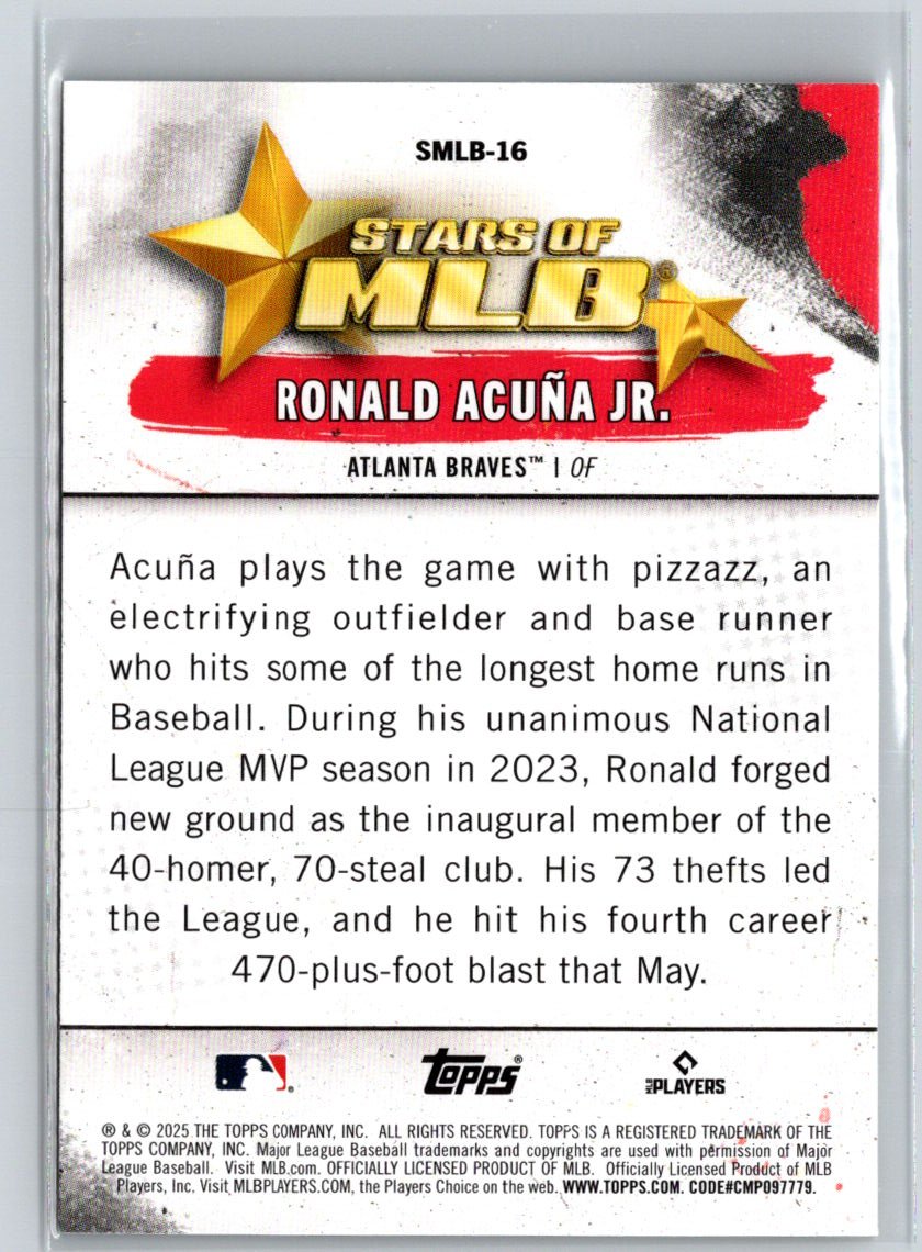2025 Topps #SMLB-16 Ronald Acuna Jr. Stars of MLB L24