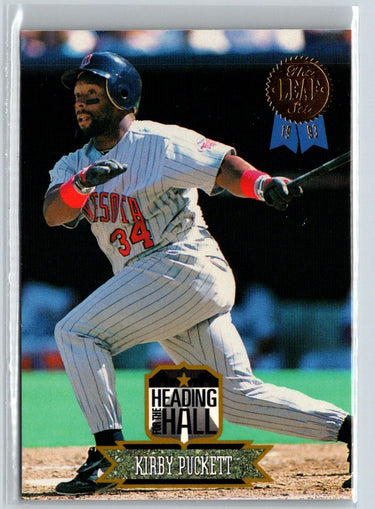 1993 Leaf #9 Kirby Puckett Heading for the Hall L25