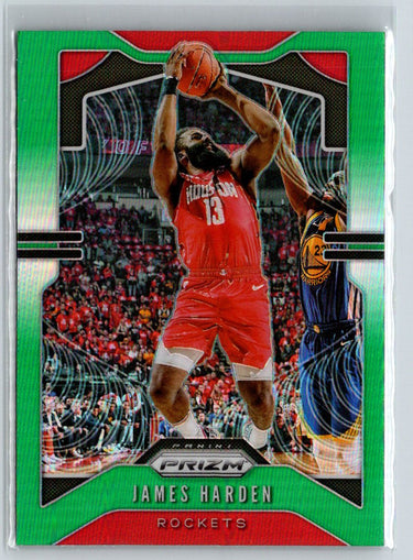 2019-20 Panini Prizm #107 James Harden Prizms Green L25