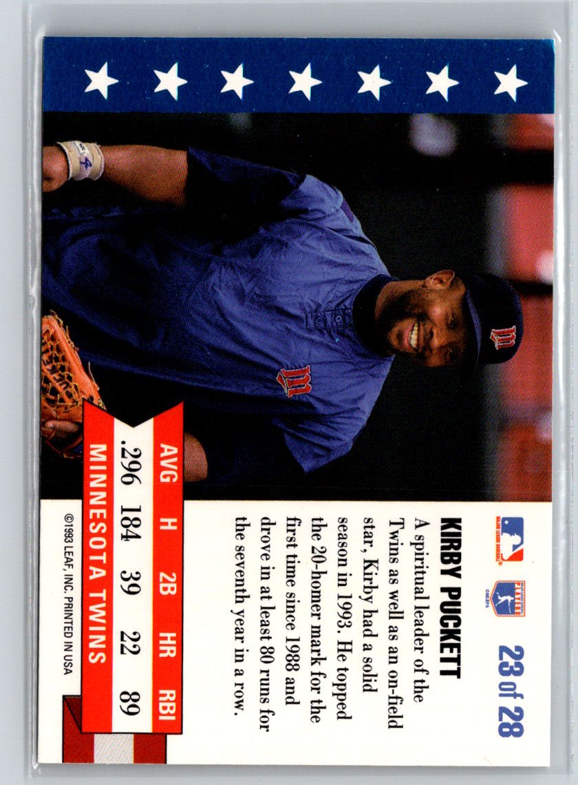 1994 Donruss #23 Kirby Puckett MVP L26