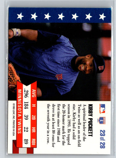 1994 Donruss #23 Kirby Puckett MVP L26