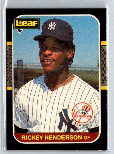 1987 Leaf #191 Rickey Henderson L29