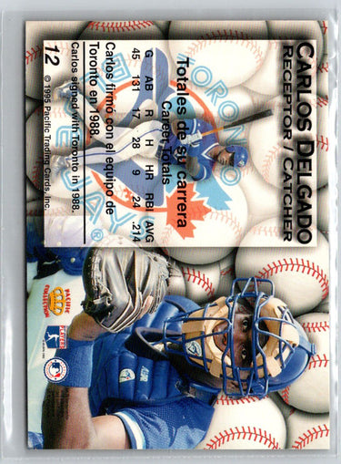 1995 Pacific #12 Carlos Delgado Gold Prisms L30