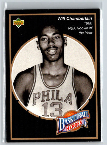 1992-93 Upper Deck #12 Wilt Chamberlain Basketball Heroes: Wilt Chamberlain L31