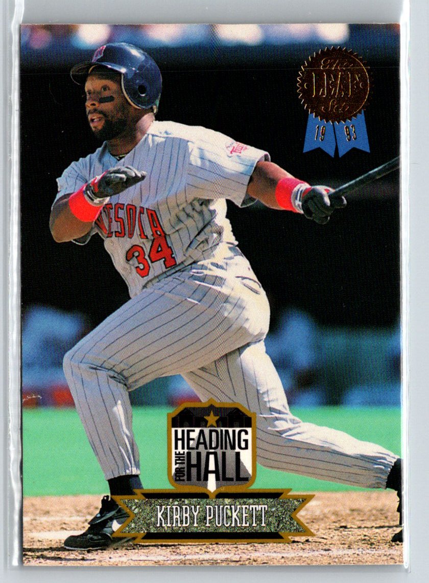 1993 Leaf #9 Kirby Puckett Heading for the Hall L31