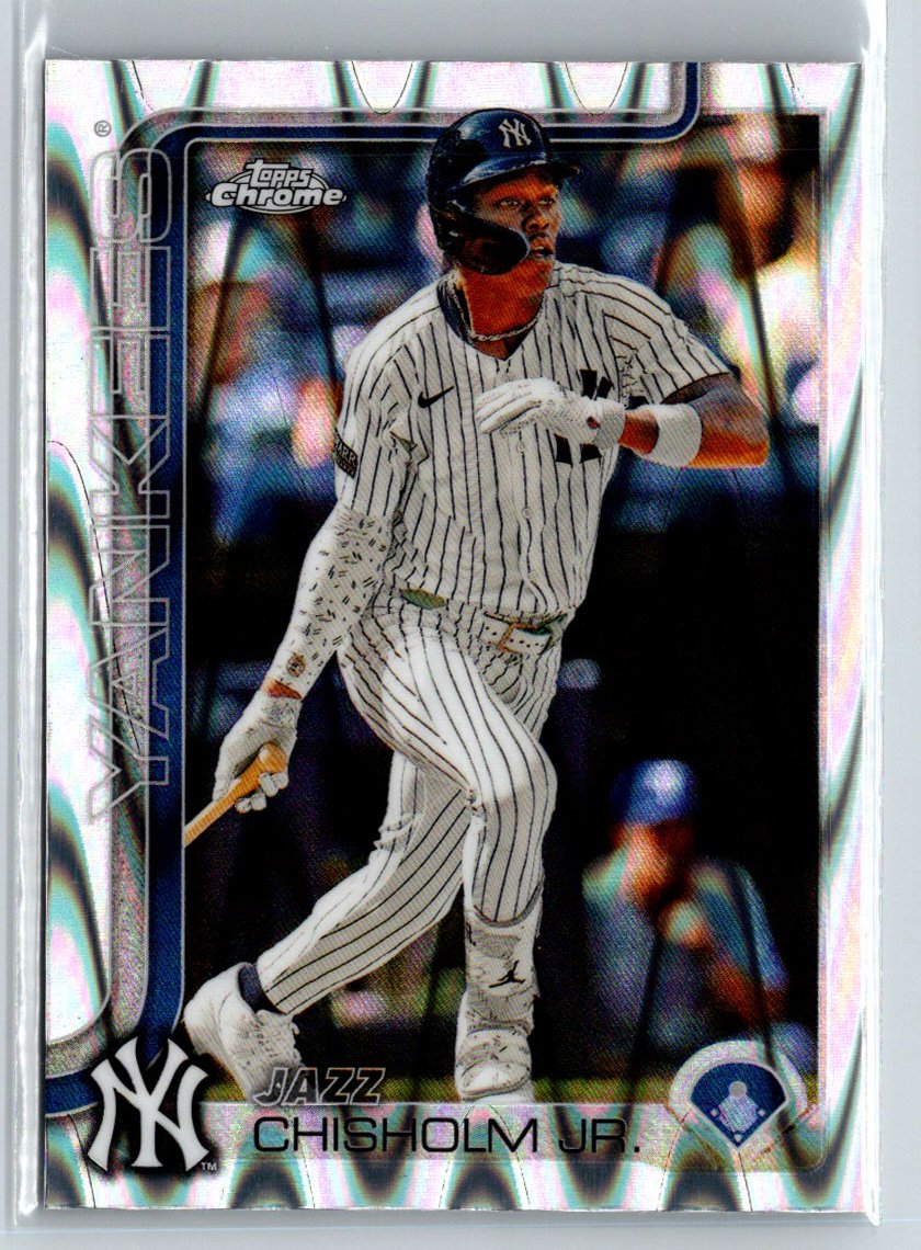 2025 Topps Chrome #283 Jazz Chisholm Jr. Raywave Refractors L32