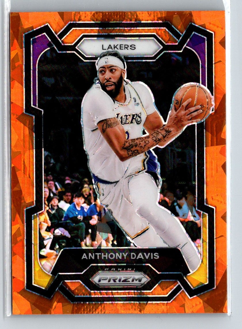 2023-24 Panini Prizm #94 Anthony Davis Prizms Orange Ice L33