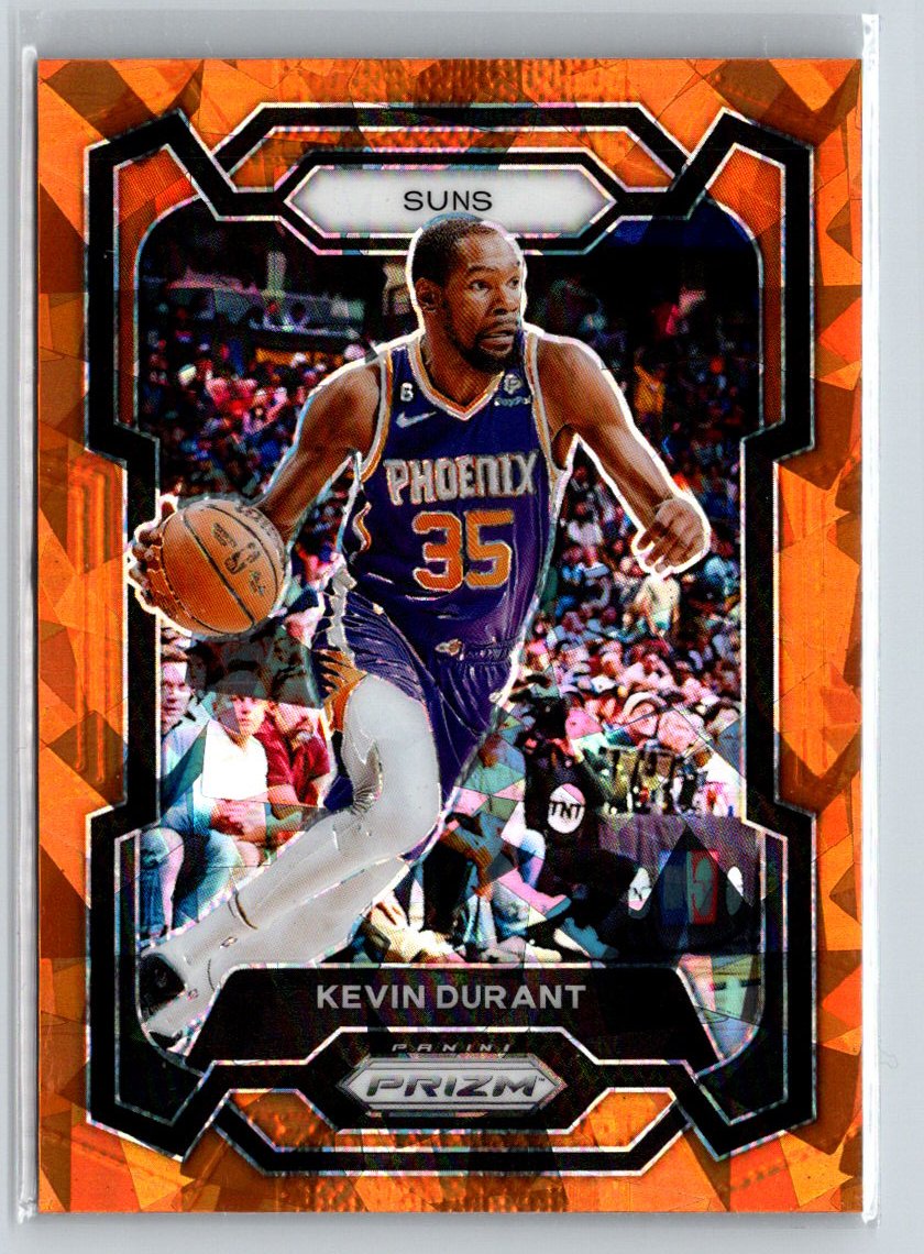 2023-24 Panini Prizm #5 Kevin Durant Prizms Orange Ice L33
