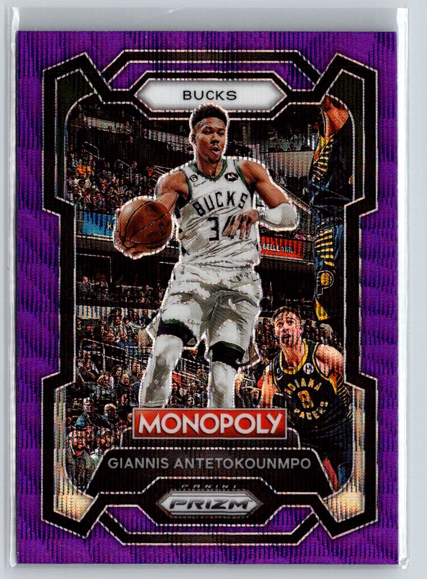 2023-24 Panini Prizm Monopoly #49 Giannis Antetokounmpo Purple L33