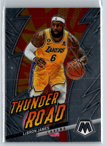 2022-23 Panini Mosaic #1 LeBron James Thunder Road Mosaic L33