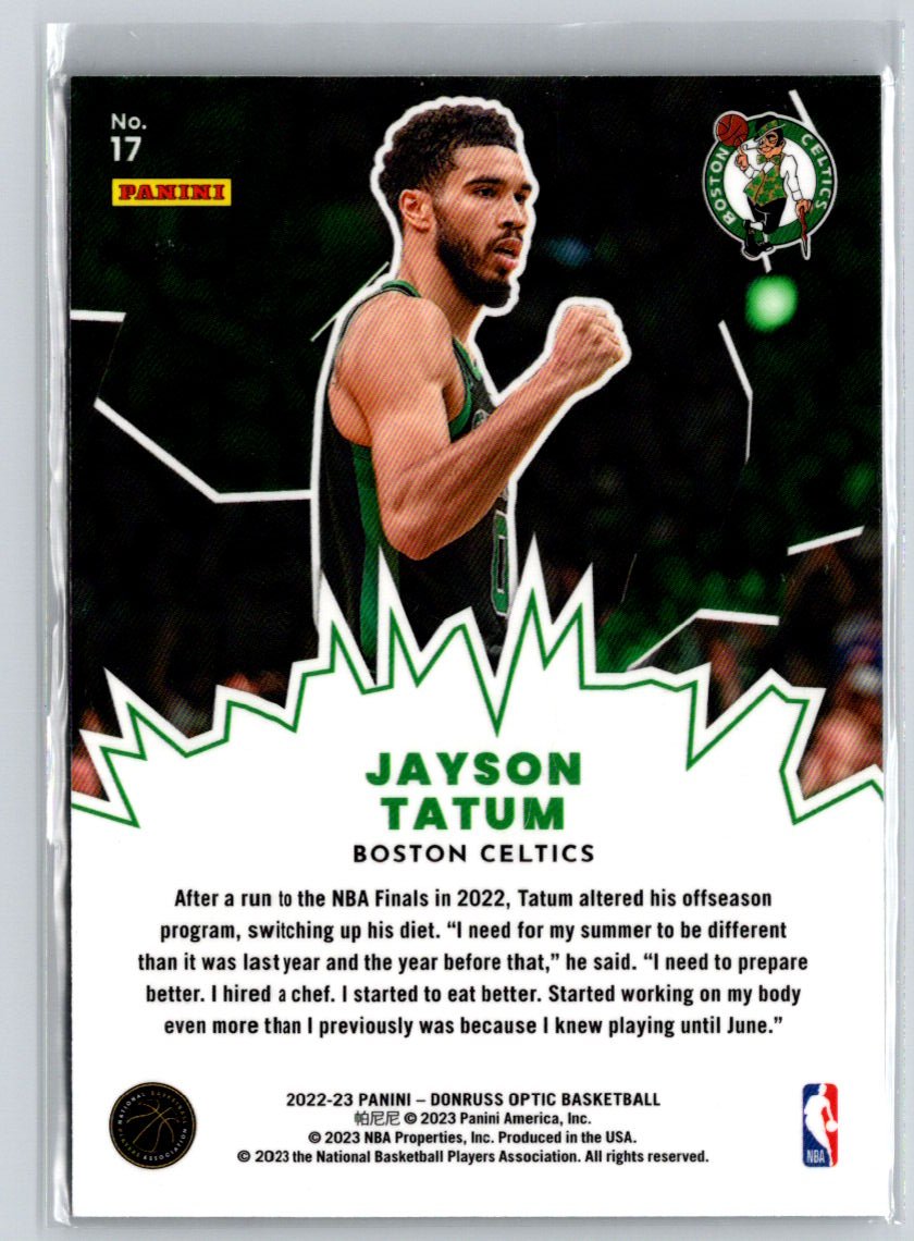 2022-23 Donruss Optic #17 Jayson Tatum My House L34