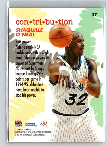 1996 SkyBox USA #37 Shaquille O'Neal L34