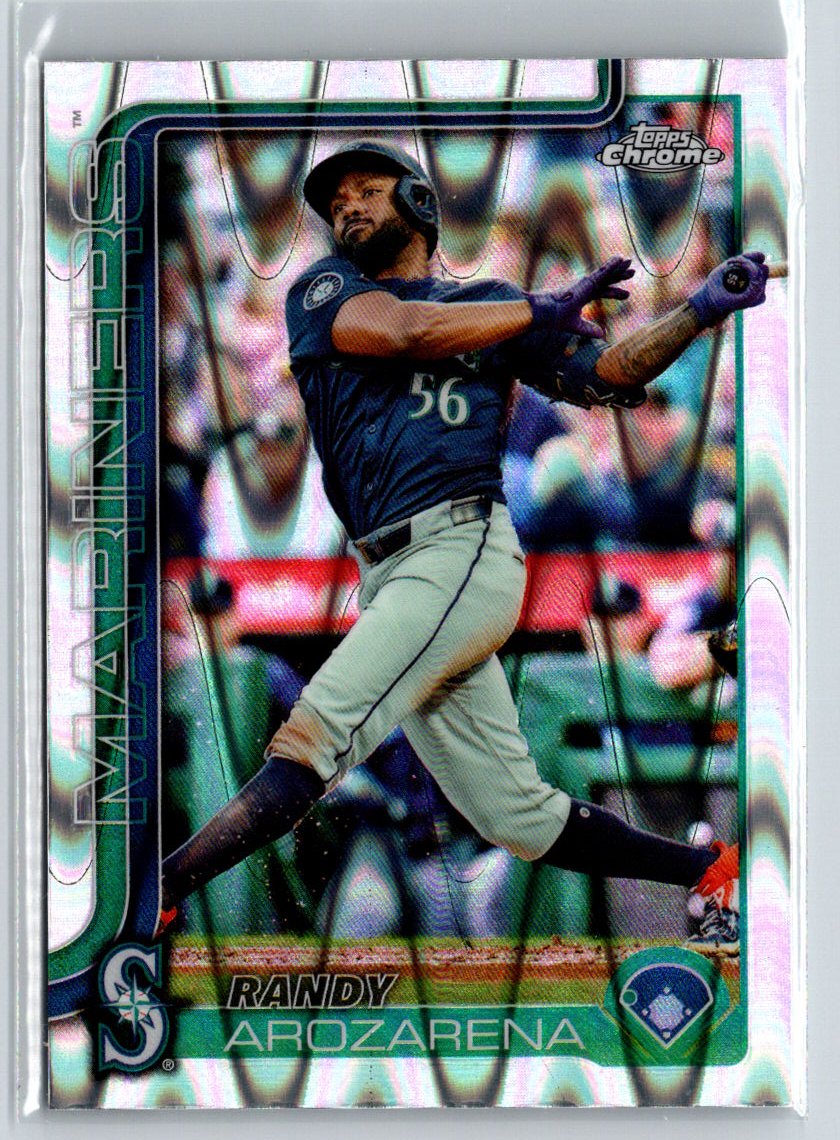 2025 Topps Chrome #164 Randy Arozarena Raywave Refractors L34
