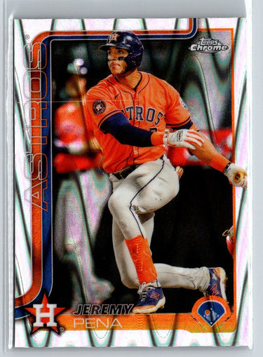 2025 Topps Chrome #239 Jeremy Peña Raywave Refractors L34