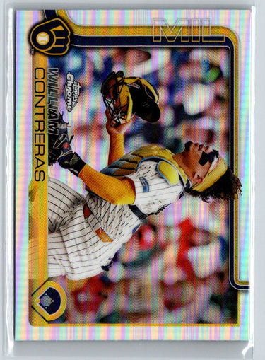 2025 Topps Chrome #25 William Contreras Topps Refractors L34