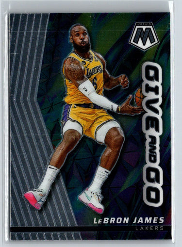 2022-23 Panini Mosaic #3 LeBron James Give and Go L34