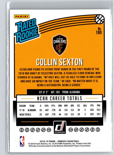 2018-19 Donruss #180 Collin Sexton L35
