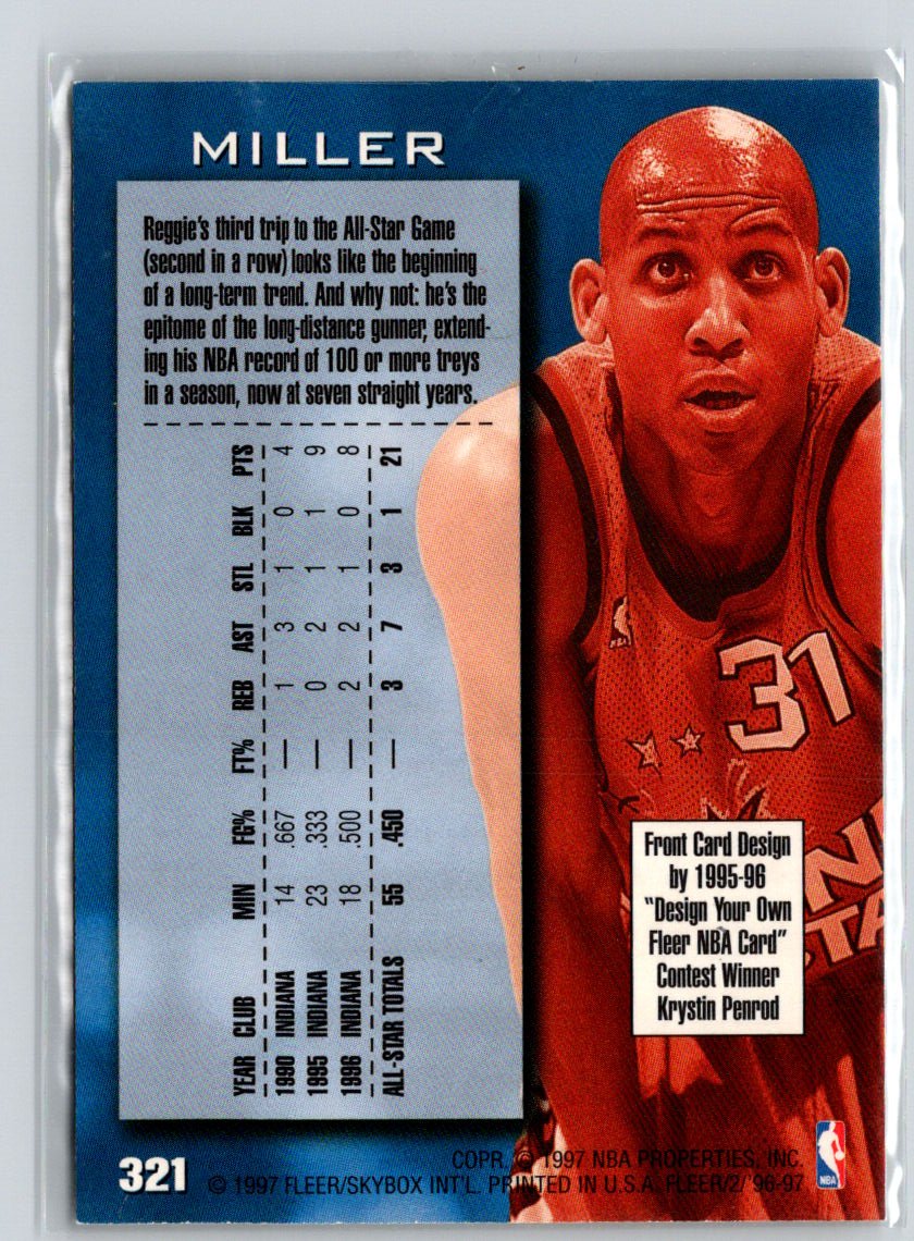 1996-97 Fleer #291 Reggie Miller L35
