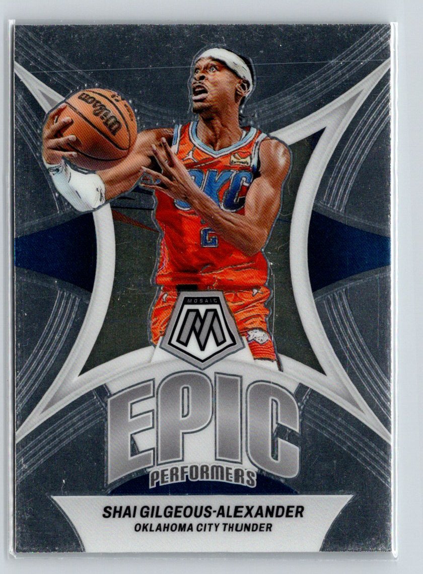 2023-24 Panini Mosaic #1 Shai Gilgeous-Alexander Epic Performers L35
