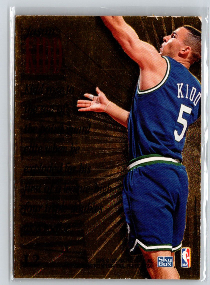 1995-96 SkyBox Premium #L2 Jason Kidd Larger Than Life L36