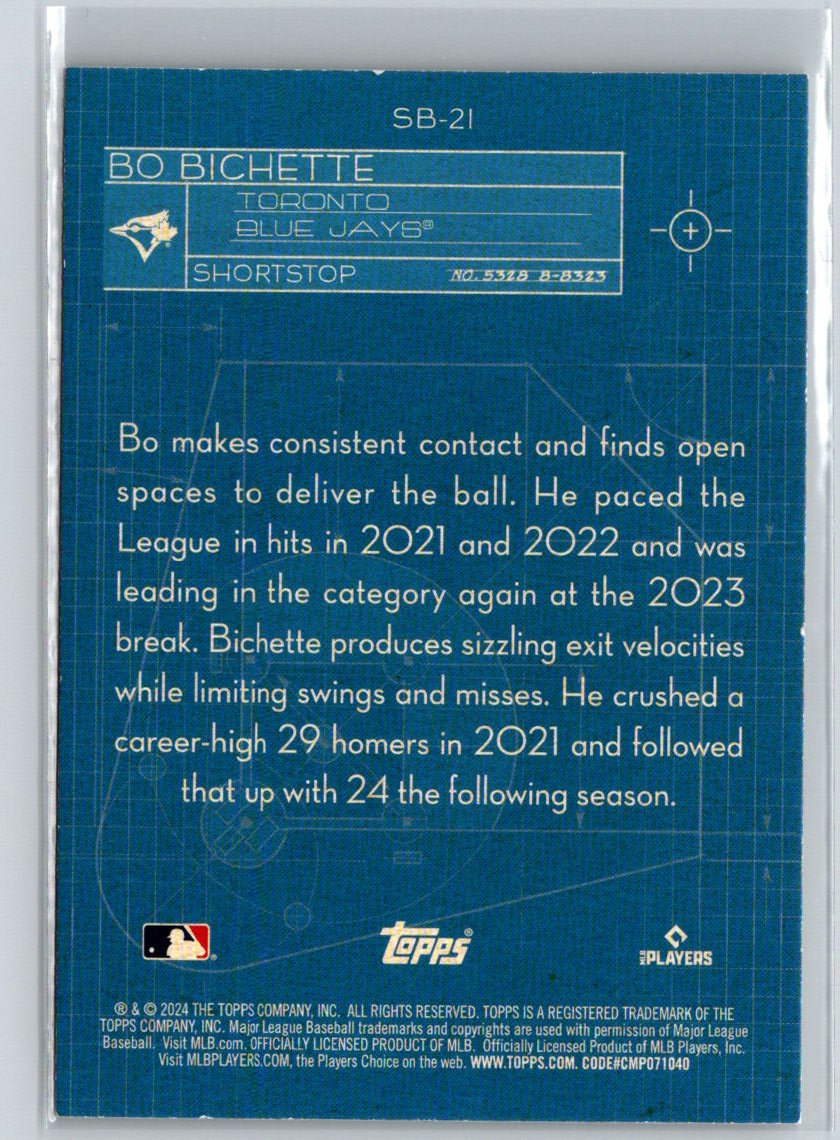 2024 Topps #SB-21 Bo Bichette Superstar Blueprint L36