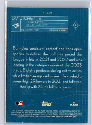 2024 Topps #SB-21 Bo Bichette Superstar Blueprint L36
