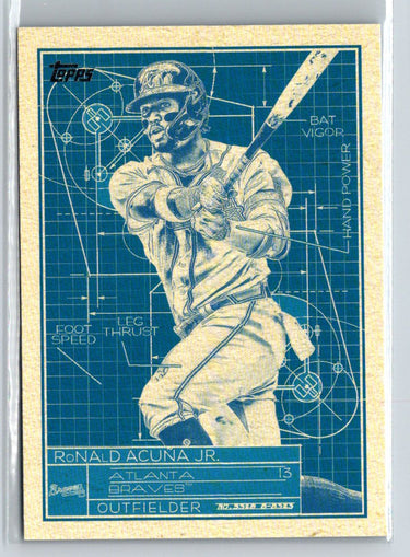 2024 Topps #SB-8 Ronald Acuña Jr. Superstar Blueprint Blue L36