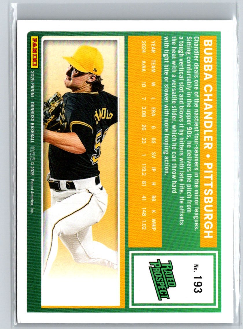 2025 Donruss #193 Bubba Chandler Liberty L36